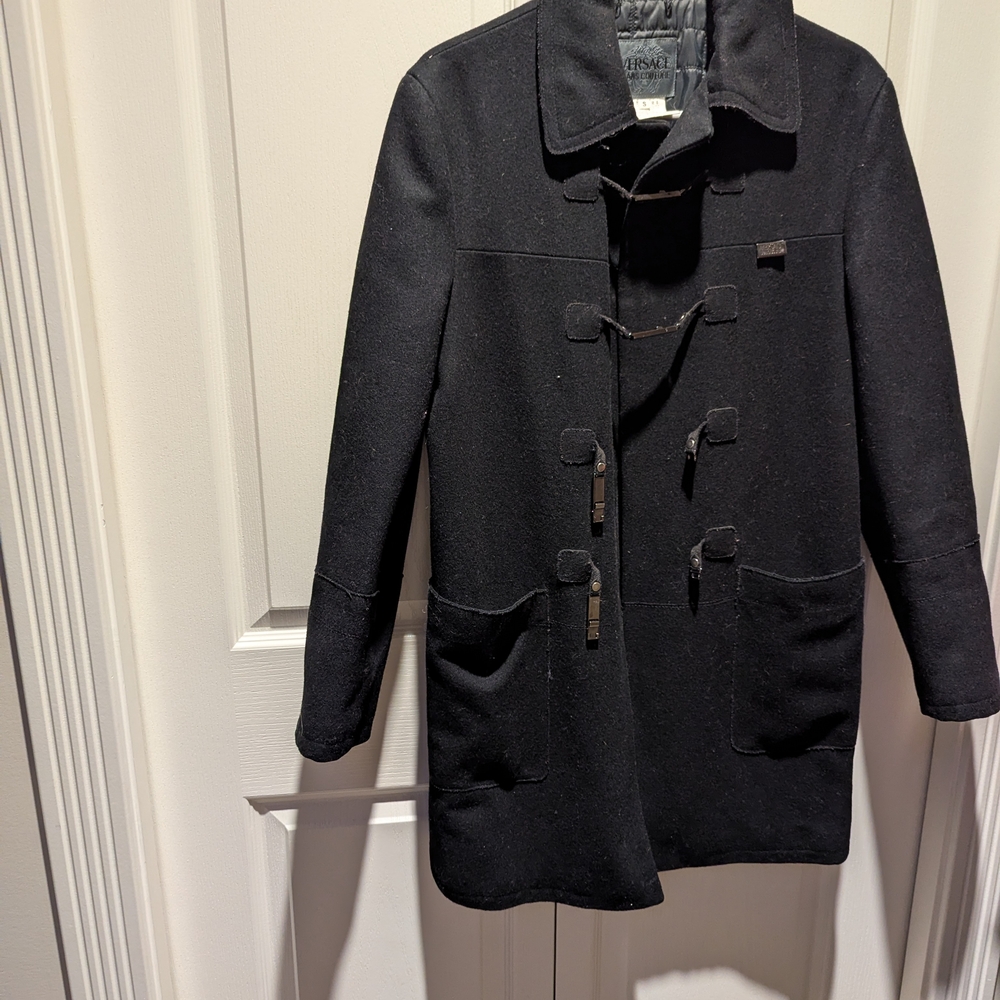 Elegant Black Toggle Versace Couture